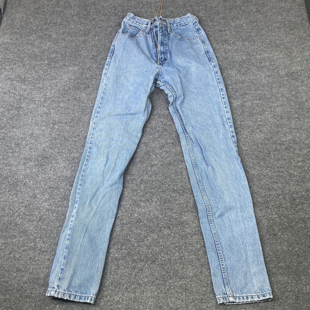 Vintage Guess Jeans 26 SS Light Wash High Waist Tapered Leg Made in USA 1050-LG